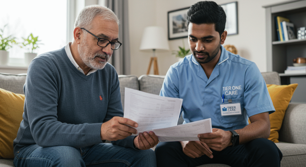Reviewing Care Assessment Documents with Tier One Care Advisor